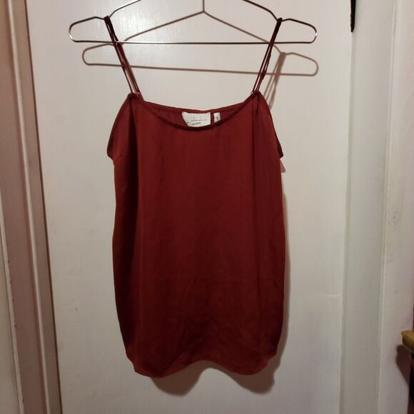 L'Academie Size M Red Spagetti Strap Tank - Picture 2 of 4